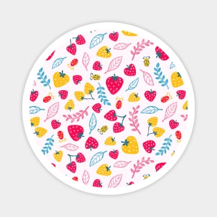 Strawberry Pattern Magnet